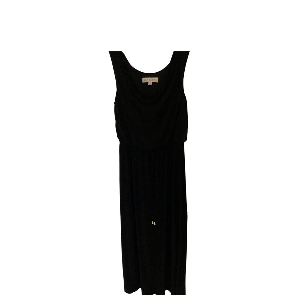 🎉3 for $15 NWT EMMA & MICHELE Cocktail Dress  Drawstring Black  Size L